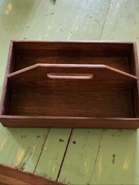 Wooden Divided Tote